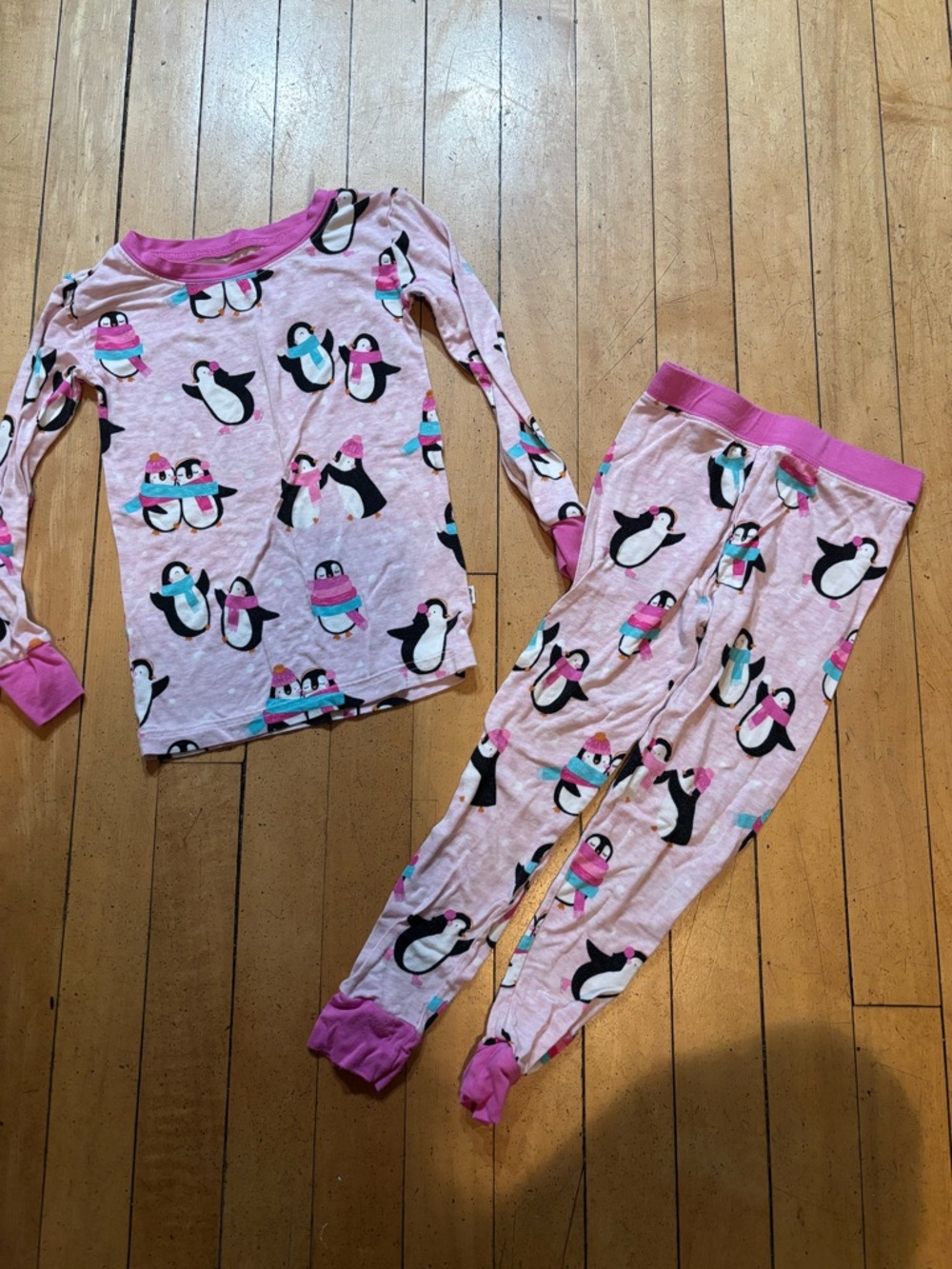 Little Sleepies Penguin Pajama Set Size 3T